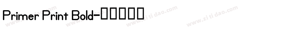 Primer Print Bold字体转换
